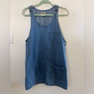 Vintage Denim Jumper dress Northwest Blue